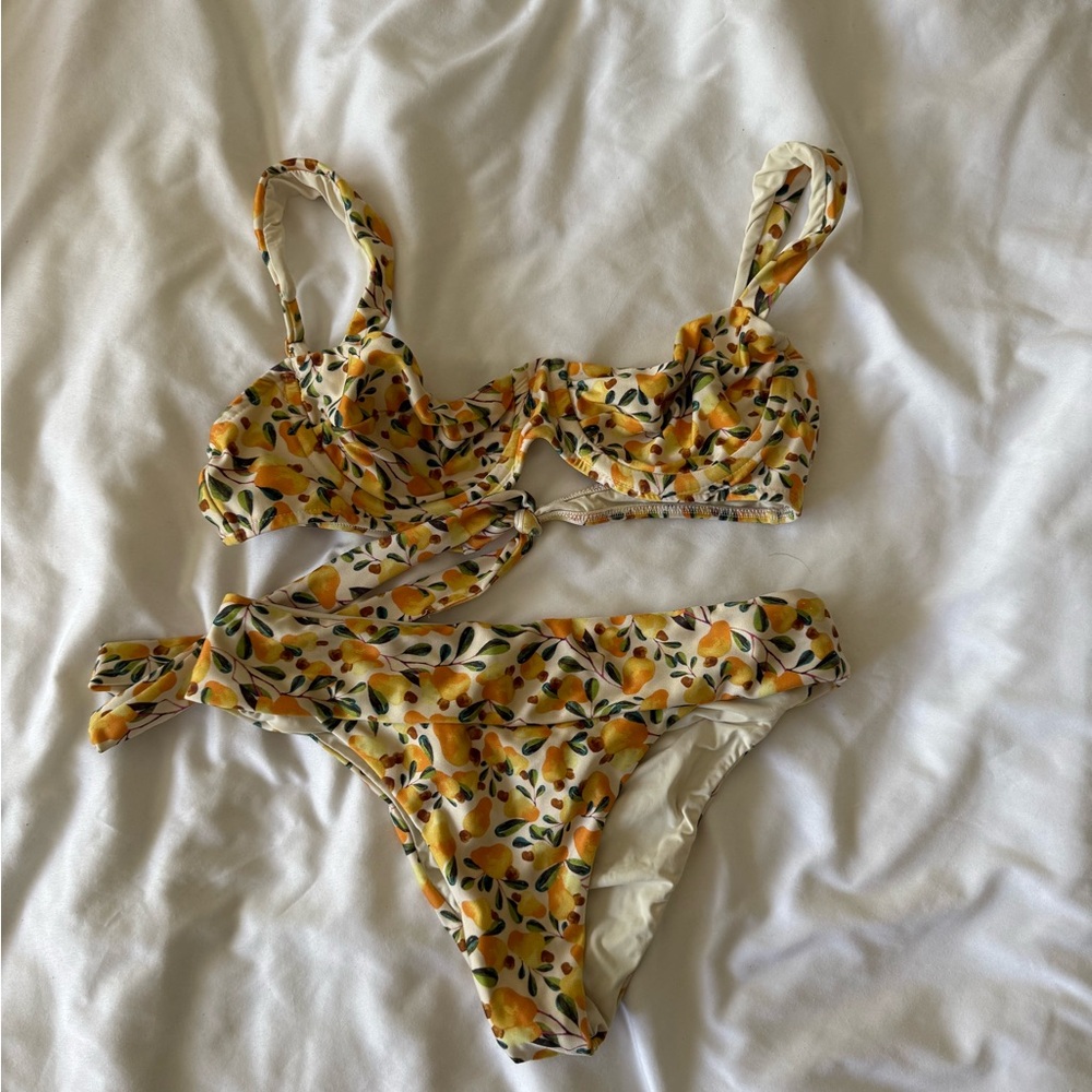 FARM Rio Lemon Print Bikini